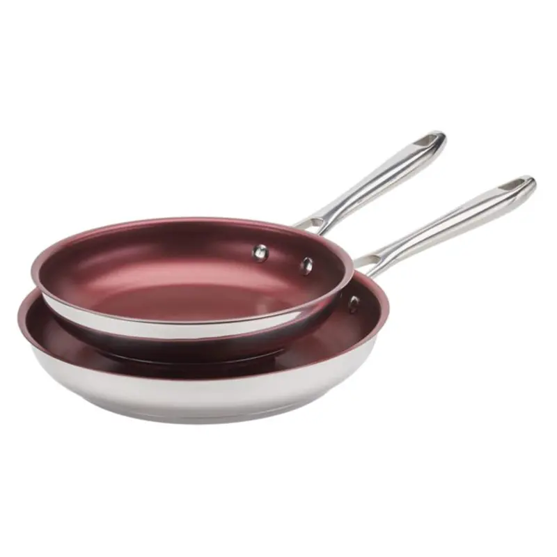 Canadian-Made Stainless Steel Non-Stick Frypan Duo 1