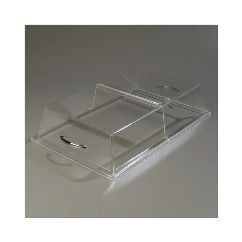 Carlisle Hinged Acrylic Pastry Tray Cover – Clear Protective Lid 1