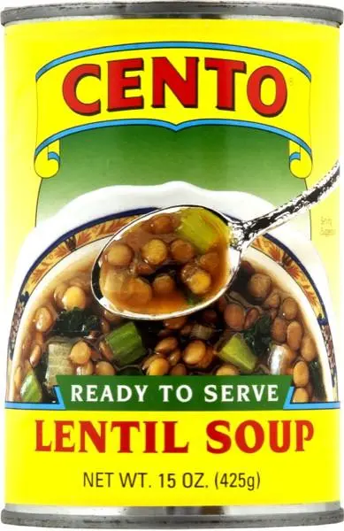 Cento Lentil Soup – 15 Oz Ready-To-Serve Plant-Based Meal 1
