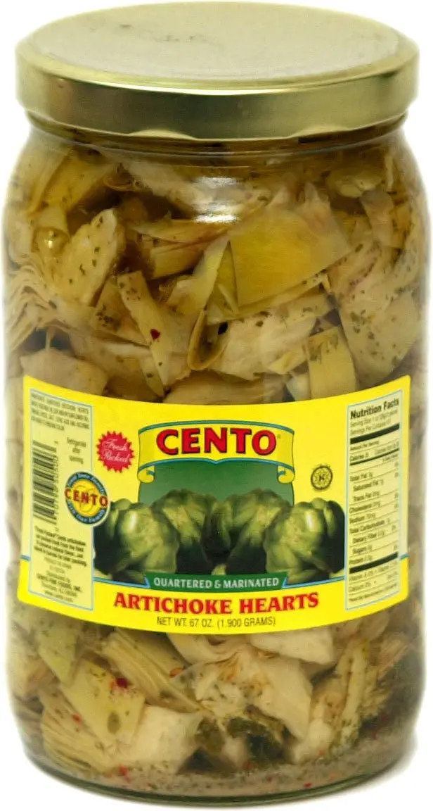 Cento Marinated Artichoke Hearts – Large Jar (67 Oz) 1