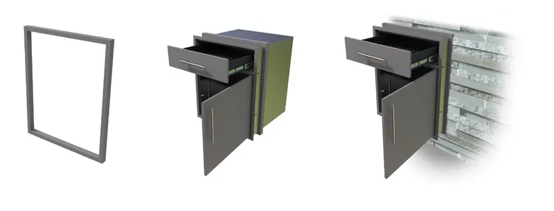 Challenger Design 18" X 29" Stainless Trim Kit 1
