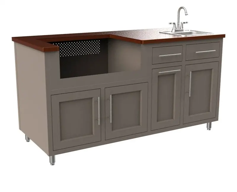 Challenger Designs Coastal 67.25-Inch Single-Drawer Grill Base – Gws Configuration 1