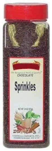 Chocolate Sprinkles – Decorative Confectionery Topping, 13 Oz Jar 1