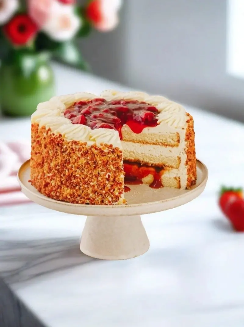 Classic Strawberry Gateau – Light Sponge With Fresh Berry Filling 1