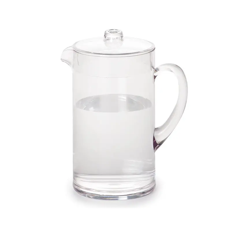Clear Polycarbonate Pitcher With Snap-On Cover 1