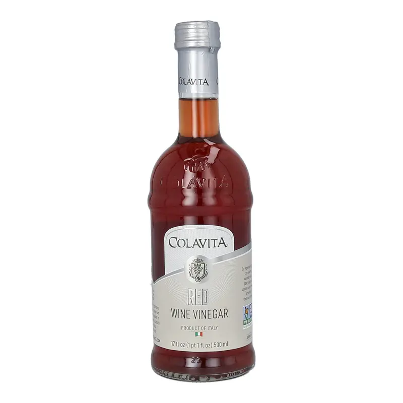 Colavita Aged Red Wine Vinegar – 16.9 Fl Oz Glass Bottle 1