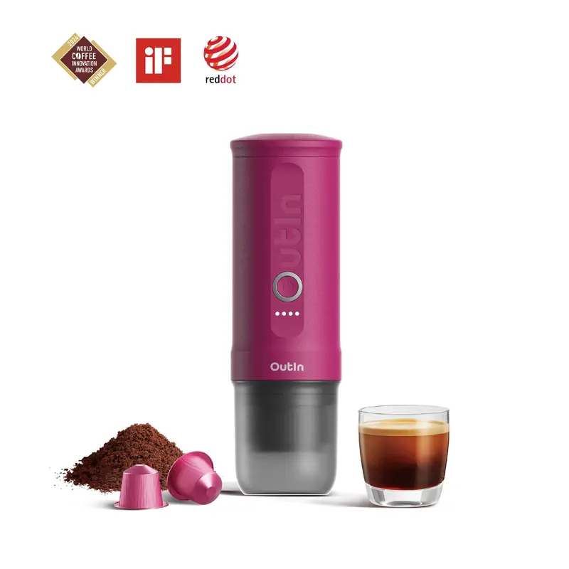 Compact Nano Espresso Maker In Fuchsia Pink 1