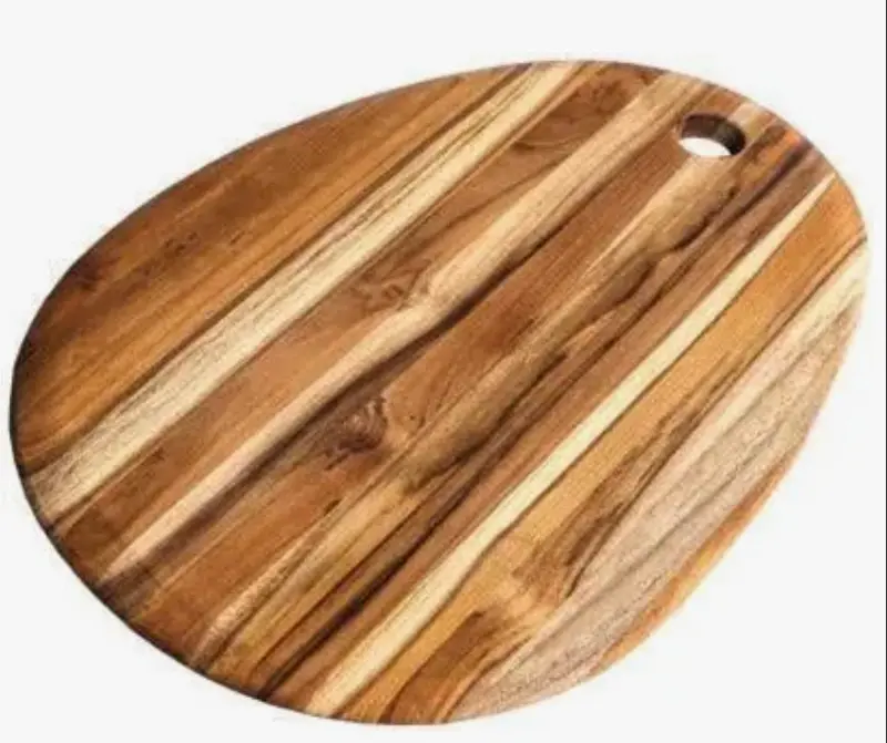 Contoured Oval Cutting Board For Safe Food Prep 1