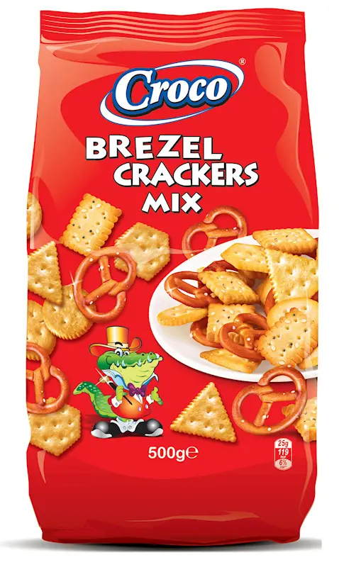 Croco Assorted Pretzel Crackers Mix – 500G 1