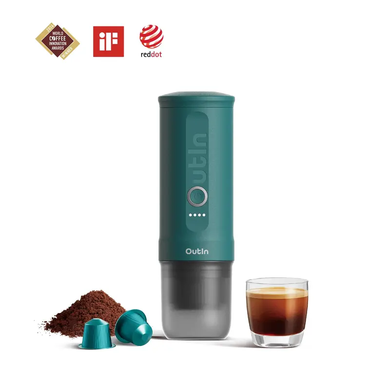 Custom Nano Portable Espresso Machine – Outin Teal Edition 1