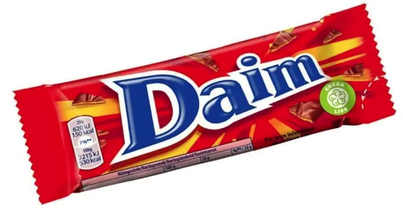 Daim Milk Chocolate Bar With Caramel Crunch, 28G 1