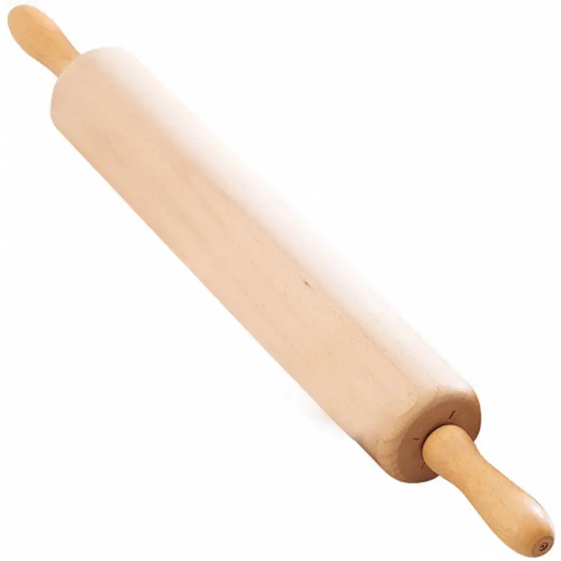Danesco Classic Solid Wood Rolling Pin – Smooth Surface Design 1