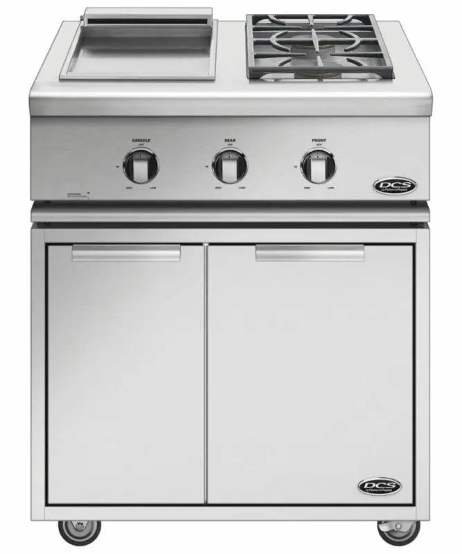 Dcs Liberty 30-Inch Freestanding Grill With Dual Side Burner And Griddle Combo 1