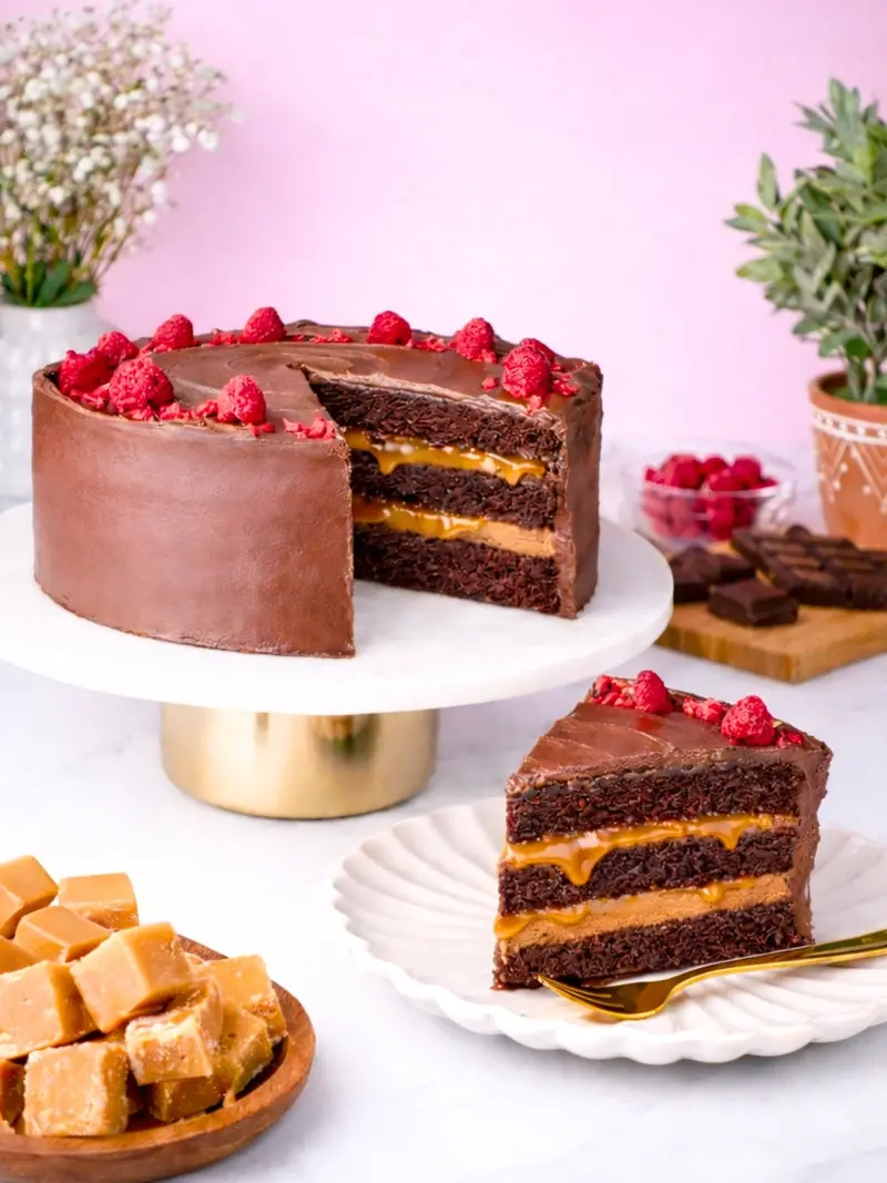Decadent Chocolate Fudge Layer Cake 1