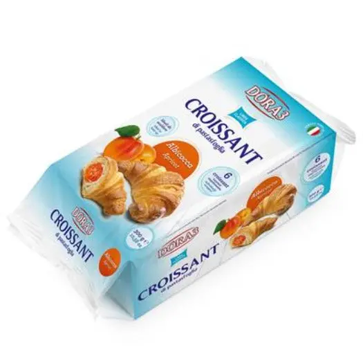 Dora Apricot Jam-Filled Croissants – 6-Piece Pack (250G / 8.8 Oz) 1