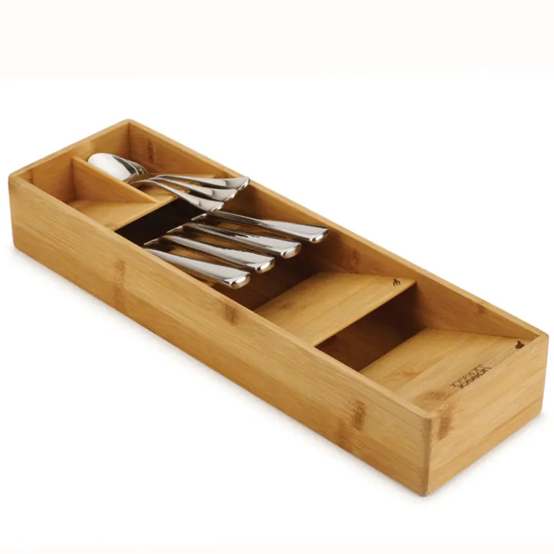 Drawerstore Bamboo Compact Cutlery Organizer 1