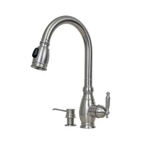 E-Stainless Poseidon Kps3034 Utility Sink Bundle: Soap Dispenser, Strainer, Single Grate, And Srs3018 Drain 1