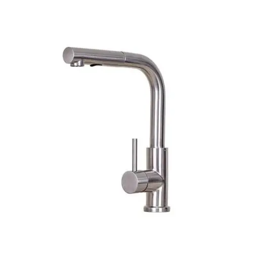 E-Stainless Single-Handle Kitchen Faucet With Pull-Down Spray 1
