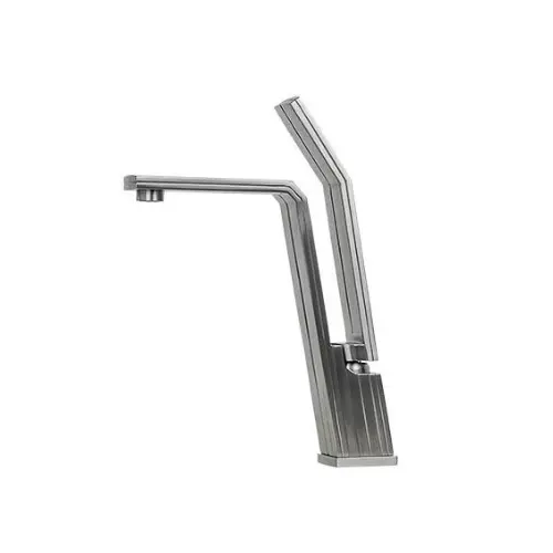 E-Stainless Single-Handle Lavatory Faucet With Rotatable Aerator — 9" Height For Vessel Sinks 1