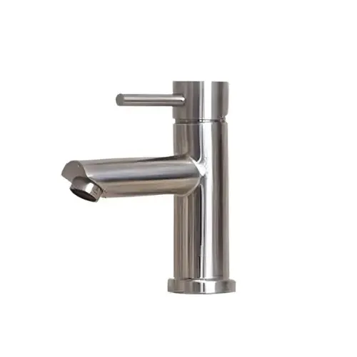 E-Stainless Single-Lever Lavatory Faucet With Pop-Up Drain Assembly 1