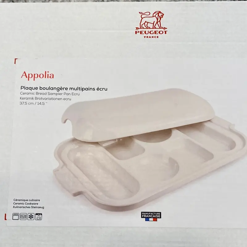 Ecru Bread Sampling Pan – Perforated Aluminum Loaf Pan For Even Crust Development 1