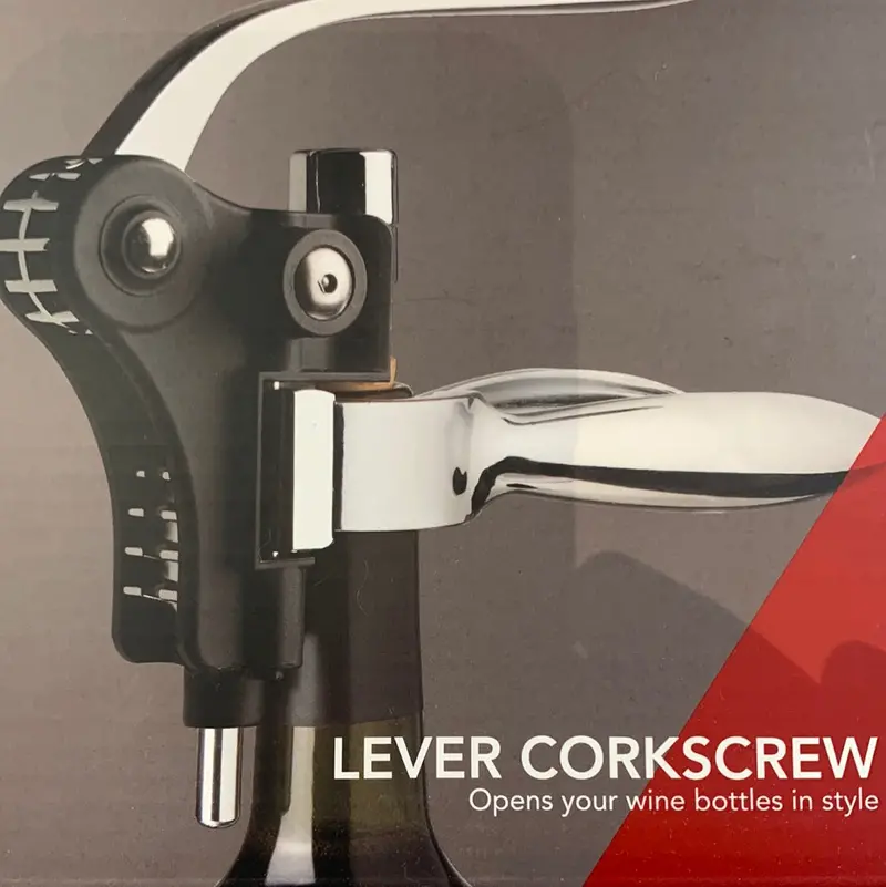 Effortless Lever-Action Corkscrew For Easy Bottle Opening 1