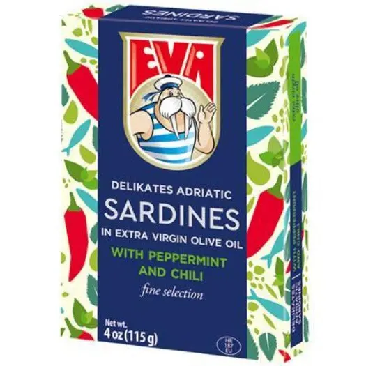 Eva Sardines In Olive Oil With Peppermint & Chili – 115 G (4 Oz) 1
