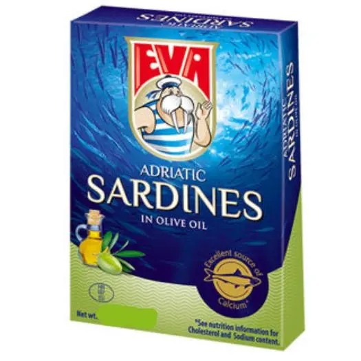 Eva Sardines Preserved In Extra Virgin Olive Oil – 3.5 Oz (100G) 1