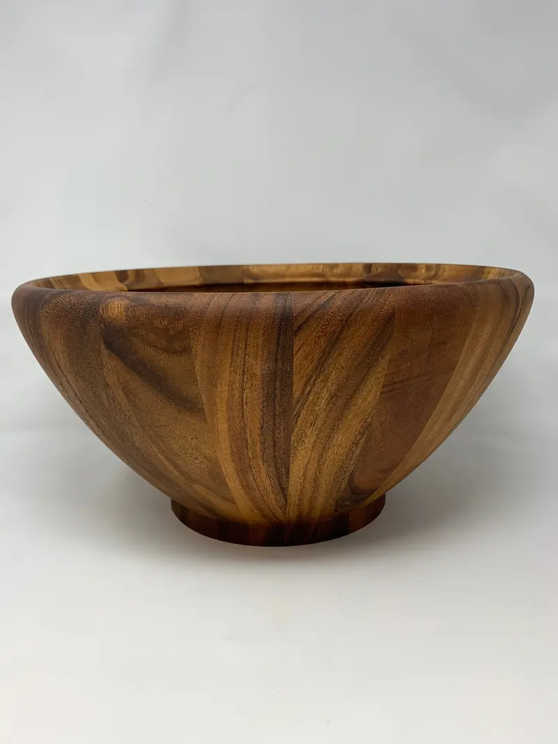 Extra-Large Ironwood Salad Bowl For Serving Fresh Greens And Mixed Salads 1
