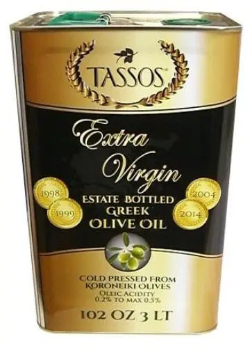 Extra Virgin Greek Olive Oil (Tassos) 3L 1
