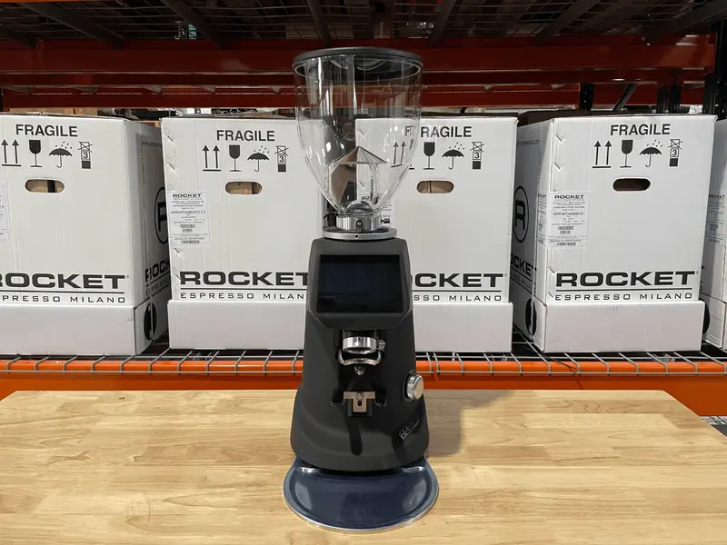 F64 Evo Pro Dark-T Espresso Grinder – Matte Black Demo Unit 1