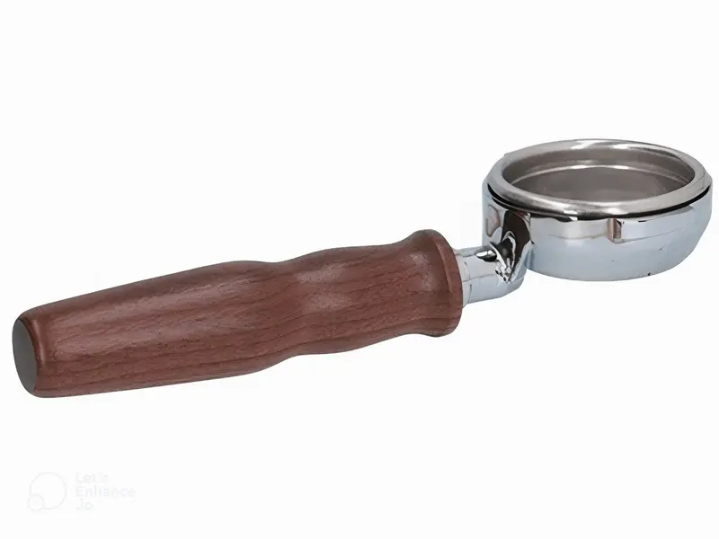 Faema-Inspired Bottomless Portafilter With Solid Walnut Handle 1