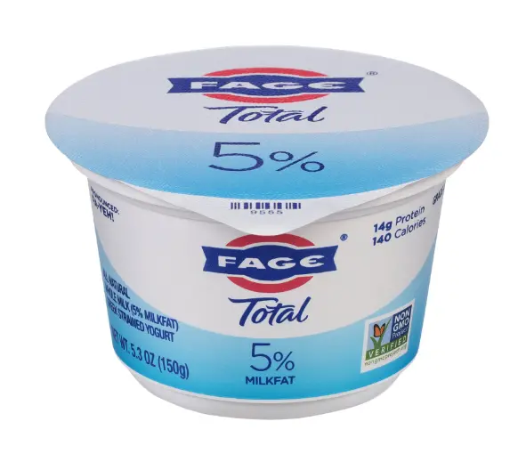 Fage Total Greek Yogurt – 5.3 Oz Cup (5% Milk Fat) 1