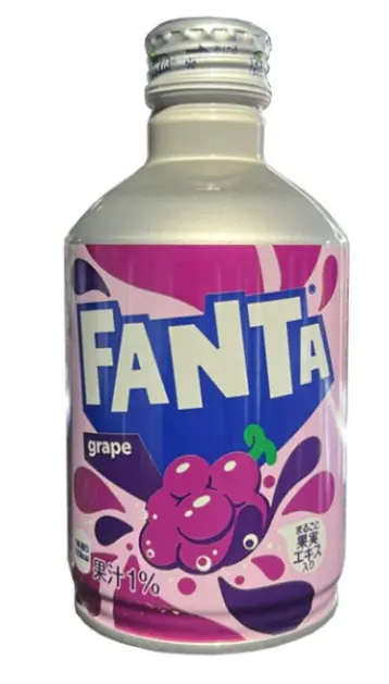Fanta Grape Flavored Soda – Authentic Japanese Version, 300 Ml Can 1