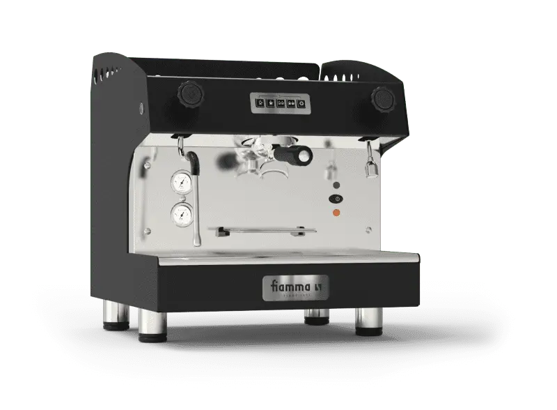 Fiamma Caravel Single-Group Espresso Machine – Compact Black Home Or Office Unit 1