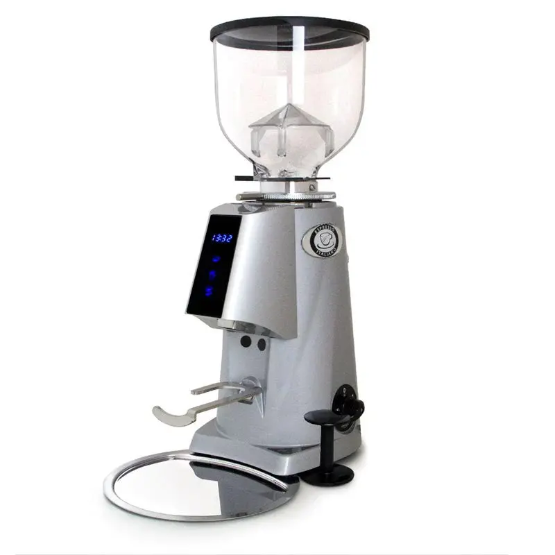 Fiorenzato F4 E Nano Espresso Grinder – Electronic Precision, Silver Finish, New 1