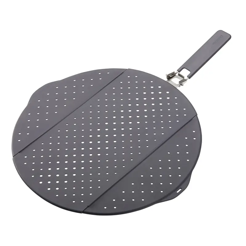 Foldable Silicone Splatter Guard – Adjustable Mesh Lid For Sauteing And Frying 1