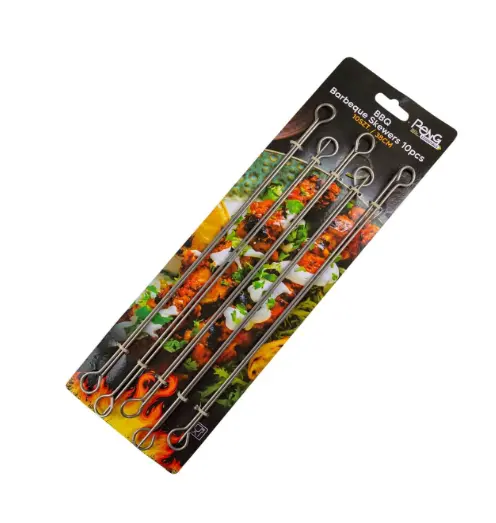 Food-Grade Stainless Steel Barbecue Skewers – Set Of 6 1