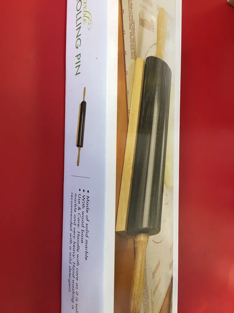 Fox Run Black Marble Rolling Pin – 18-Inch 1