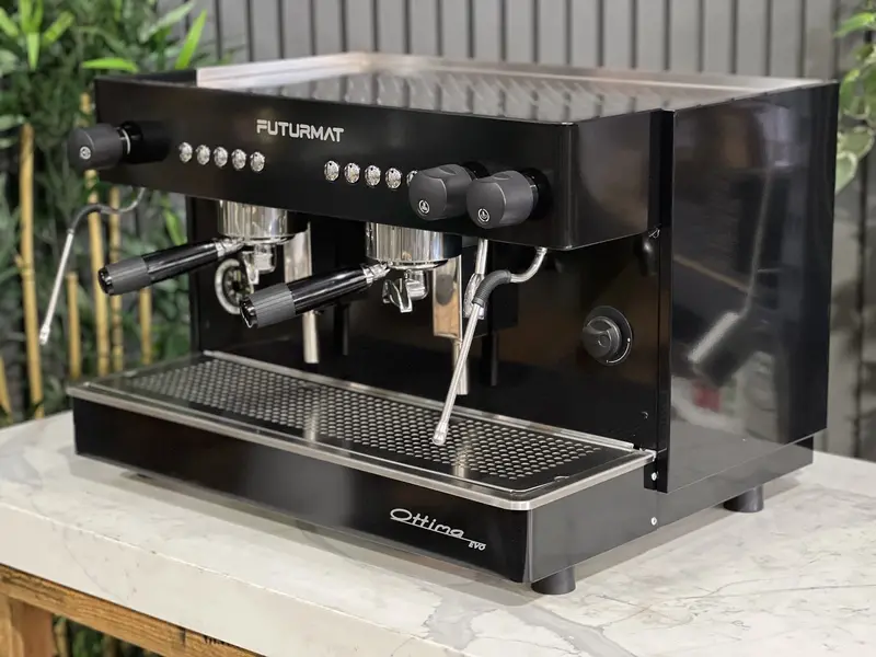 Futurmat Ottima 2.0 Dual-Group Espresso Machine – Matte Black, New 1