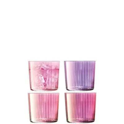 Gems Heavy-Bottom Tumblers – Set Of 4 Durable, Dishwasher-Safe Rocks Glasses 2