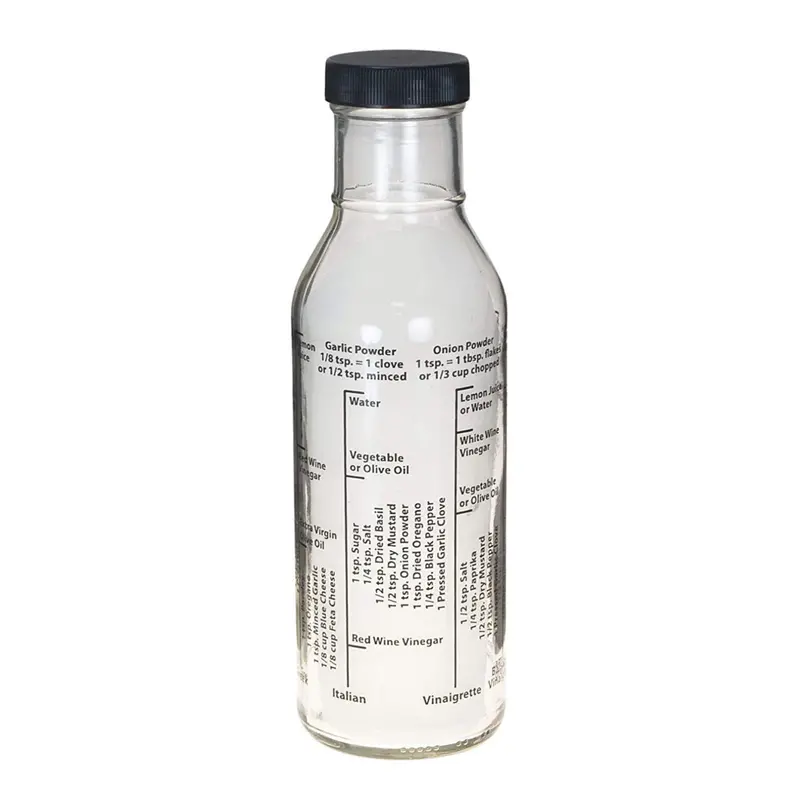 Glass Salad Dressing Bottles Set With Recipe Guide Included 1
