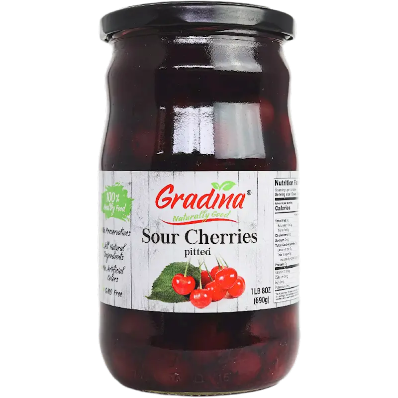Gradina Pitted Sour Cherries In Light Syrup, 24 Oz 1