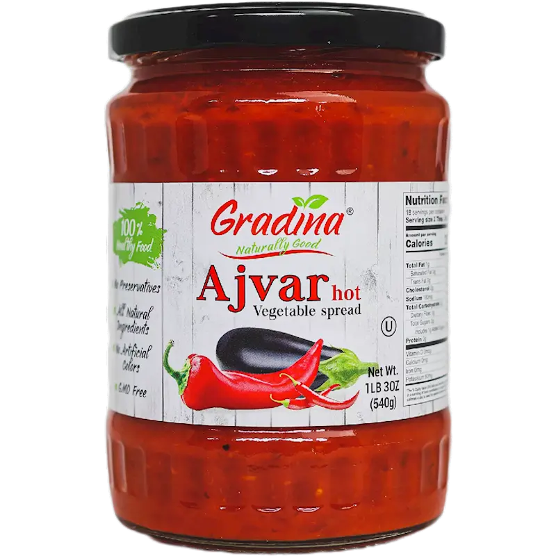 Gradina Spicy Ajvar Vegetable Spread, 19.3 Oz 1