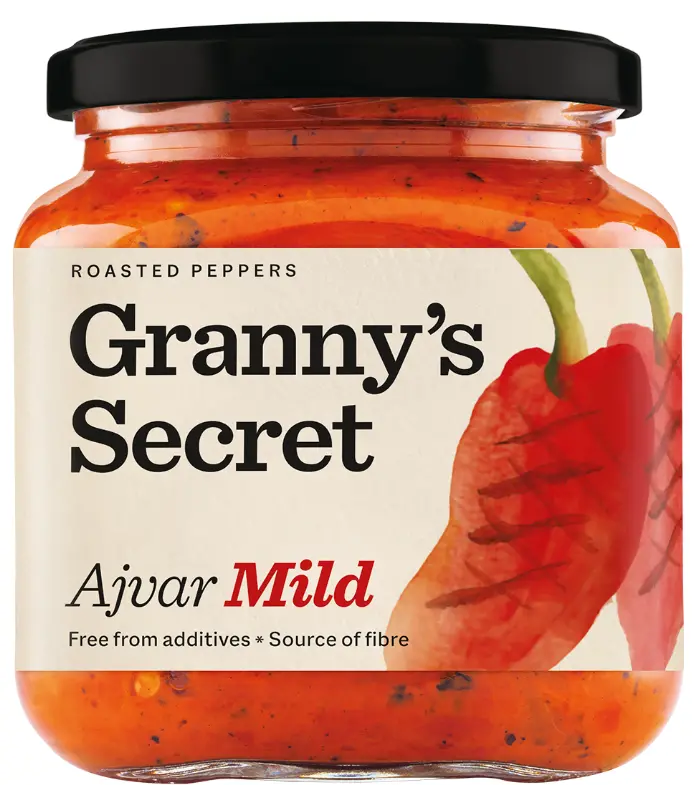 Granny’S Classic Roasted Red Pepper Ajvar – Mild & Rich, 550G 1