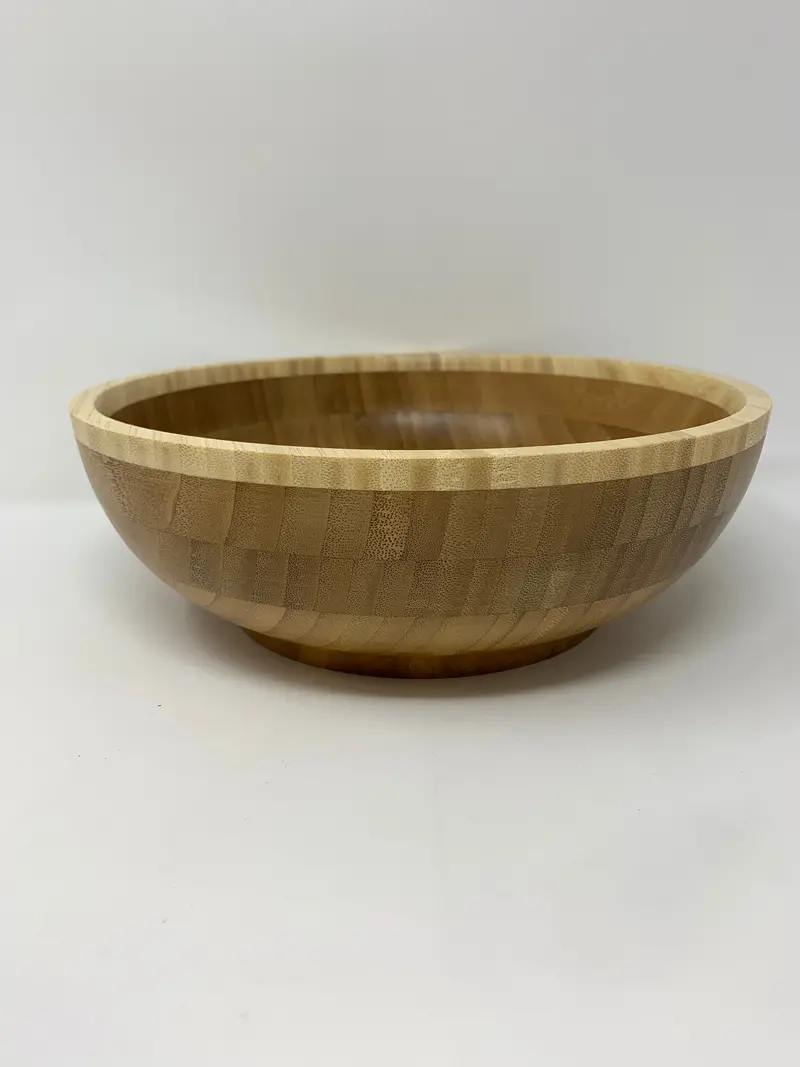 Green Bamboo Small Serving Bowl For Salads Or Sides 1