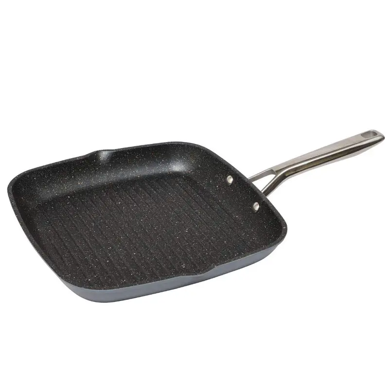 Haden Perth Square Grill Pan – 28 Cm Cast Aluminum Cooking Surface 1