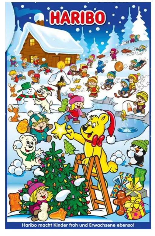 Haribo Fruit-Themed Chocolate Advent Calendar – 300 G 1