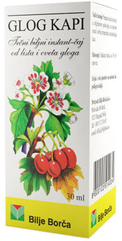 Hawthorn Berry Digestive Drops (Glog Kapi By Bilje Borca) – 30Ml 1