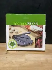 Heavy-Duty Cast Iron Tortilla Press For Homemade Flatbreads 1